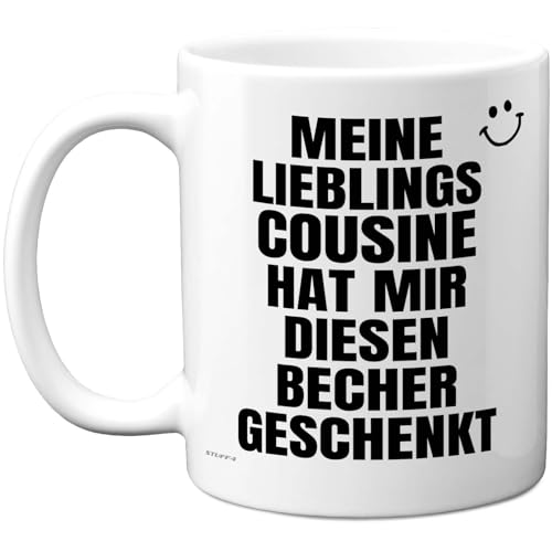 Meine Lieblings Cousine Tasse Cousin Geschenk – Lustige Geburtstagsgeschenke für Cousin, Geschenkidee – 11oz Kaffeetasse Keramik, Spülmaschinenfest, Geschenk von Cousine Meine Lieblings Cousine Tasse Cousin Geschenk – Lustige Geburtstagsgeschenke für Cousin, Geschenkidee – 11oz Kaffeetasse Keramik, Spülmaschinenfest, Geschenk von Cousine von Stuff4
