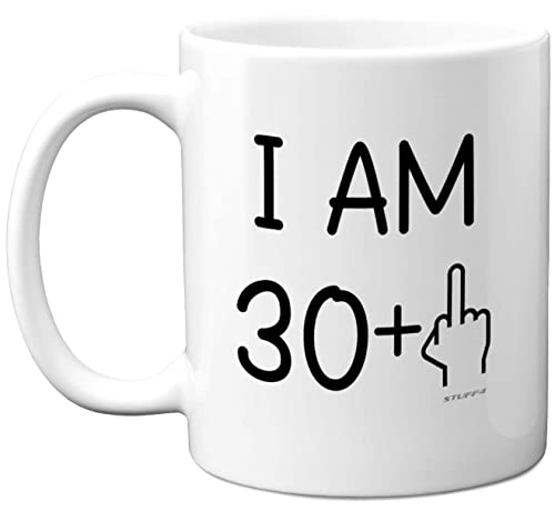 Stuff4 - 31. Geburtstag Geschenk für Frauen und Männer, freche Tasse mit Mittelfinger, lustiges Geschenk, Geschenk Geburtstag, lustige Tasse für 313 ml (312 ml) Keramik-Kaffeetasse von Stuff4