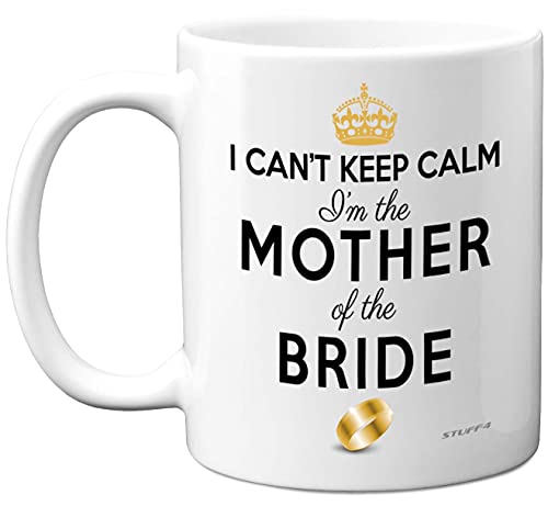 Tasse mit Aufschrift I Can't Keep Calm, lustiges Hochzeitsgeschenk für Eltern, Junggesellinnenabschied, Kaffeetasse, 325 ml, Keramik, spülmaschinenfest, mikrowellengeeignet von Stuff4