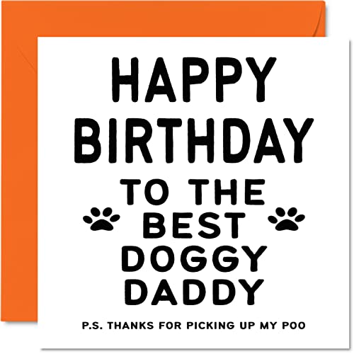 Vatertagskarten für Papa vom Hund – Bester Hund Papa – Hund Geburtstagskarte von Hund für Vater lustige Hunde-Geschenke 145 mm x 145 mm Witz "Happy Father's Day" Grußkarten Geschenk für Papa Papa Papa Vatertagskarten für Papa vom Hund – Bester Hund Papa – Hund Geburtstagskarte von Hund für Vater lustige Hunde-Geschenke 145 mm x 145 mm Witz "Happy Father's Day" Grußkarten Geschenk für Papa Papa Papa von Stuff4