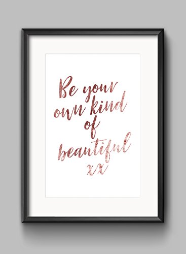 Stukk Your Own Kind Posterdruck, Motivation, inspirierendes Zitat, A2 (420 x 594 mm) von Stukk