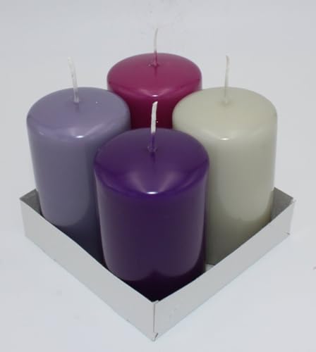 Stumpenkerzen Farbmix, Farbsortierung Lavendel - Brombeere - Violet - Moonstone, 120 x Ø 60 mm, 16 Stück Kopschitz Kerzen in RAL-Kerzen Güte Qualität Stumpenkerzen Farbmix, Farbsortierung Lavendel - Brombeere - Violet - Moonstone, 120 x Ø 60 mm, 16 Stück Kopschitz Kerzen in RAL-Kerzen Güte Qualität von Stumpenkerzen