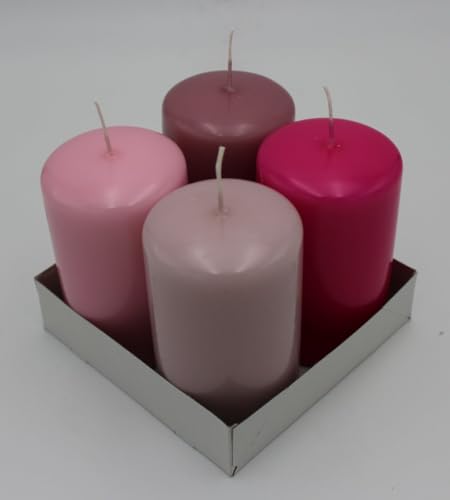Stumpenkerzen Farbmix, Farbsortierung Tauperose - Rosa - Fuchsia - Antique Pink, 130 x Ø 70 mm, 12 Stück Kopschitz Kerzen in RAL-Kerzen Güte Qualität Stumpenkerzen Farbmix, Farbsortierung Tauperose - Rosa - Fuchsia - Antique Pink, 130 x Ø 70 mm, 12 Stück Kopschitz Kerzen in RAL-Kerzen Güte Qualität von Stumpenkerzen