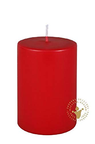 Stumpenkerzen Skandic Design Rot 150 x Ø 70 mm, Premium Kerzen von Stumpenkerzen