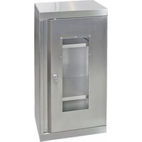 Stumpf Edelstahl-Sichtfensterschrank Cabinox, 900x450x400mm, 2 Fachböden von Stumpf Metall