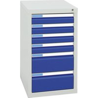 Stumpf Schubladenschrank Serie ESTA, enzianblau 500 mm von Stumpf Metall