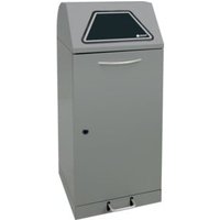 Stumpf Sortsystem Modul-Vario 120, graualu-struktur Innenbehälter, 120 Liter, Trethebel von Stumpf Metall
