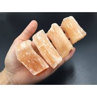 1Stück Pfirsich Selenit Crystal Nugget Roh Rosa Aus Marokko Orange Heilende Kristall Stein Mineral Probe Cd von StunningGem