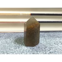 2, 2" Rutilated Quarz Kristall Turm Punkt Kupfer Rauchquarz Gitter Versorgung Generator Dekor Rt13 von StunningGem