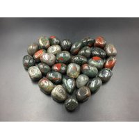 Blutstein Getrommelt Stein Poliert Heliotrop Wäschetrockner Edelstein Heilung Mineral Präparat Wurzel Chakra Spirituelle Cd-Ts von StunningGem