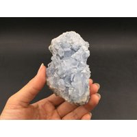 Celestit Crystal Geode Cluster Licht Blau Engel Heilung Cd-C09 von StunningGem