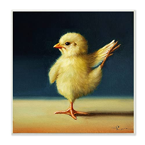 Stupell Industries Lucia Heffernan Wandtafel, Motiv Yoga Chicks Paradiesvögel, 30,5 x 30,5 cm, Gelb von Stupell Industries