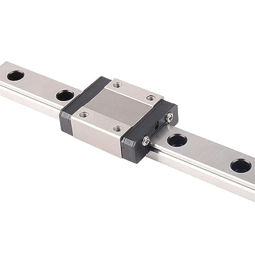 Gleiten Schiene 1 STÜCK MGN9 Linearschienenschlitten + 1 STÜCK MGN9C oder MGN9N Schlitten 300 350 400 450 500 550 1000 mm MGN9C MGN9H Linearschienenführung Gleisblock(MGN9C Black,100mm) von Styire