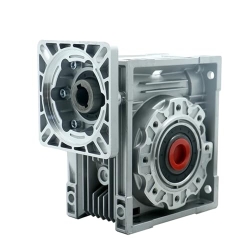 Styire NMRV090 Schneckengetriebefalz 110 mm 4,33 Zoll Eingang 22 mm 0,87 Zoll Quadratflansch U-förmiges Loch for 130 mm Servomotor Genauigkeit Vertikal(Ratio 100 to 1) von Styire