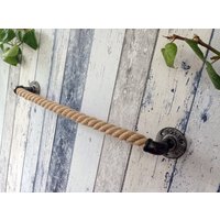 Handtuchhalter, Jute Modell Ohne Inneren Metallkern, Für Das Badezimmer Nautisch, Einweihungsparty Geschenk, Loft Wand Dekor von StyleAlex