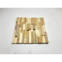 Holz Wandfliese Restauriert Baum Panel Mosaik 3D Wand Kunst Fliesen Wandverkleidung Dekor Alter von StyleEcoLife