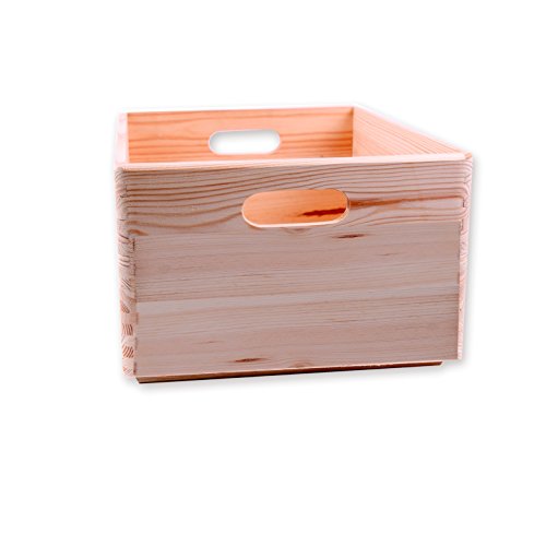 Holzkiste Allzweckkiste stapelbar 30x20x14 cm - Stapelbox Größe 2 kombinierbar von StyleKiste