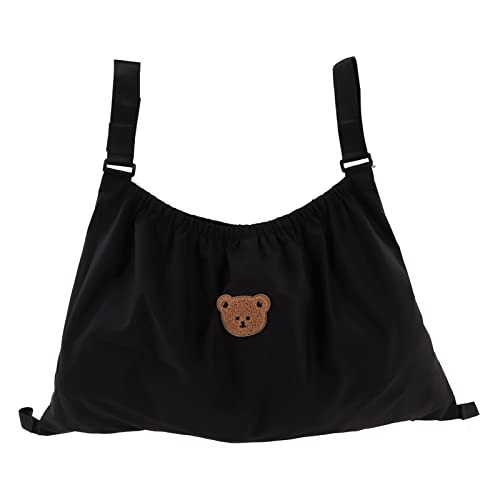 Kinderwagen-Aufbewahrung – Süße Kinderwagen-Organizer-Tasche, Großer Stauraum, Flaschenwindel-Aufbewahrungstasche, Babybett-Aufbewahrungstasche(Schwarz) von Stylebest