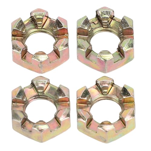 Stylebest 4pcs M10 Hex Slotted Nuts Stahl, Legierung Zinkplattierrad Alxe Hub Castle Muss für 50 Bis 100 Ml Quad -Dirt -Bike ATV Go Kart Stylebest 4pcs M10 Hex Slotted Nuts Stahl, Legierung Zinkplattierrad Alxe Hub Castle Muss für 50 Bis 100 Ml Quad -Dirt -Bike ATV Go Kart von Stylebest