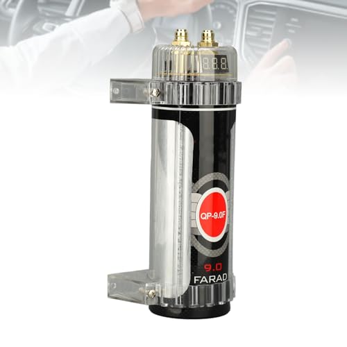 Stylebest 9.0 High Performance Digital Power Capacitor, Car Power Capacitor Kit for Sound System, DC12V Energy Storage Reinforcement for Car Electrical System von Stylebest