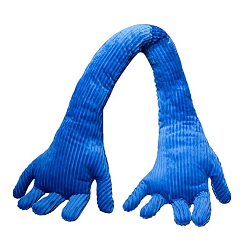 Stylebest Blaue Handform-Plüschkissen Langstreifen-Handflächenkissen Heimreisen und Camping-Sofa-Kissen Stylebest Blaue Handform-Plüschkissen Langstreifen-Handflächenkissen Heimreisen und Camping-Sofa-Kissen von Stylebest