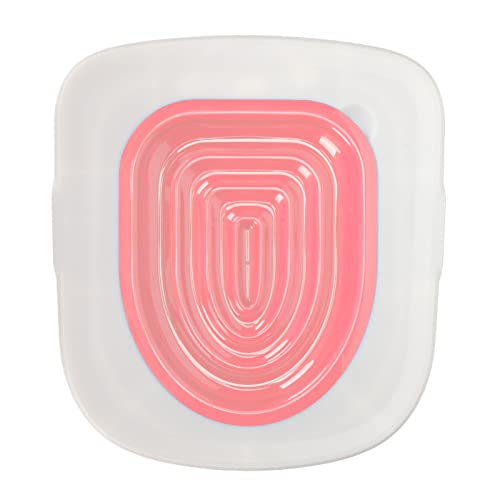 Stylebest Universal Cat Toilet Training Kit, Wiederverwendbares und Umweltfreundliches Haustier -Toiletten -Trainer, Ideales Werkzeug für die Katzenhygiene (Weißes Tablett, 1 rosa innere von Stylebest