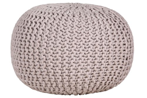 Stylefurniture Cottonball, Stoff, grau, 55 x 55 x 37 cm von Stylefurniture