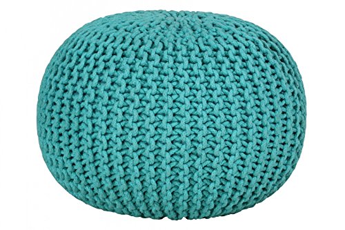 Stylefurniture Cottonball, Stoff, türkis, 55 x 55 x 37 cm von Stylefurniture