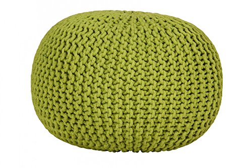 Stylefurniture Cottonball, Stoff, Kiwi, 55 x 55 x 37 cm von Stylefurniture