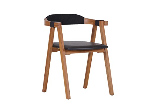 Stylefurniture Sessel, Teak, schwarz, B55 T55 H77 cm von Stylefurniture