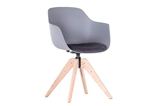 Stylefurniture Stuhl, 2-er Set, Polypropylen, Grau, One Size von Stylefurniture