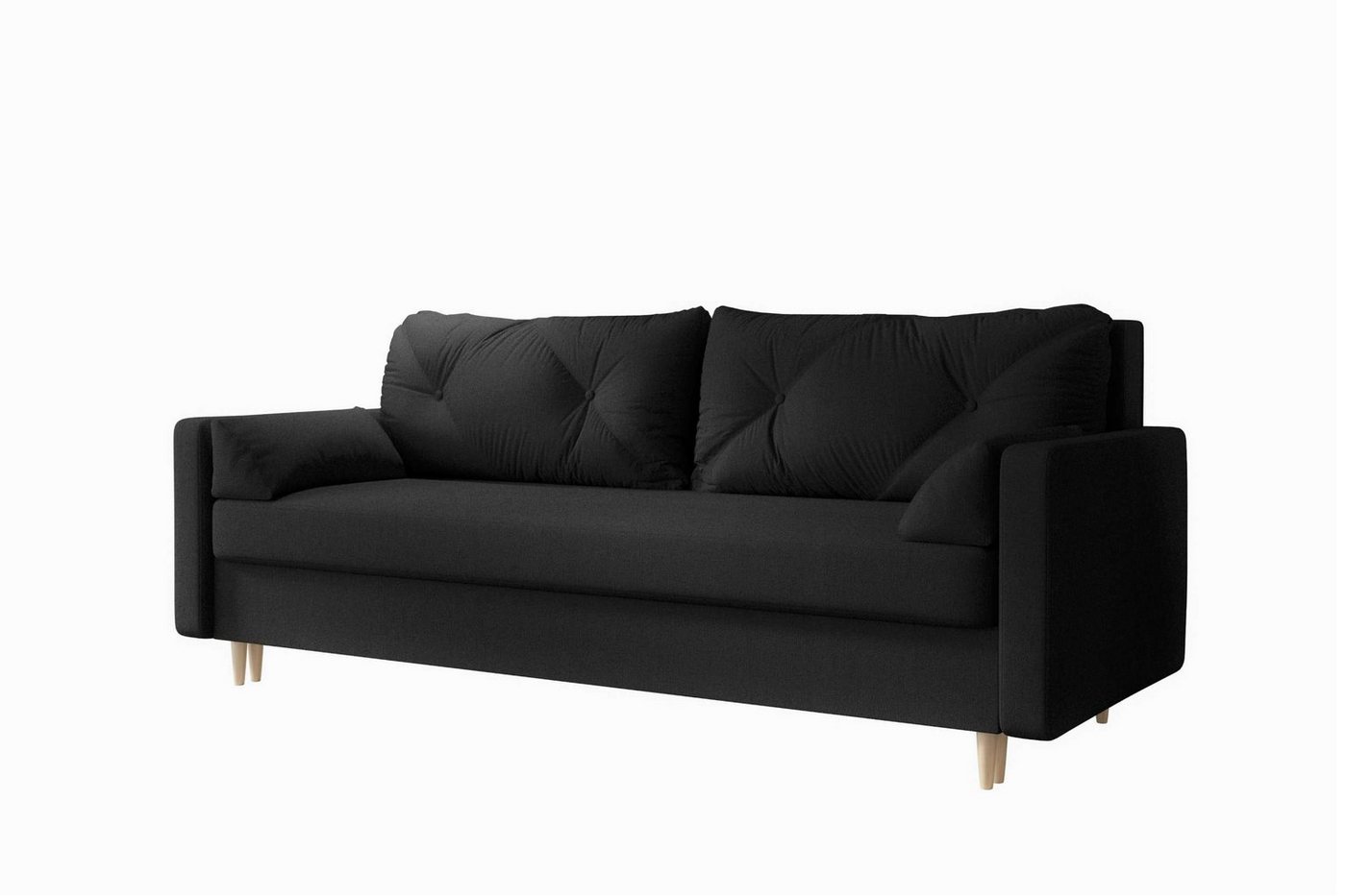 Stylefy 3-Sitzer Emily, Sofa, Schlafsofa, Sitzkomfort, mit Bettfunktion, mit Bettkasten, frei im Raum stellbar von Stylefy