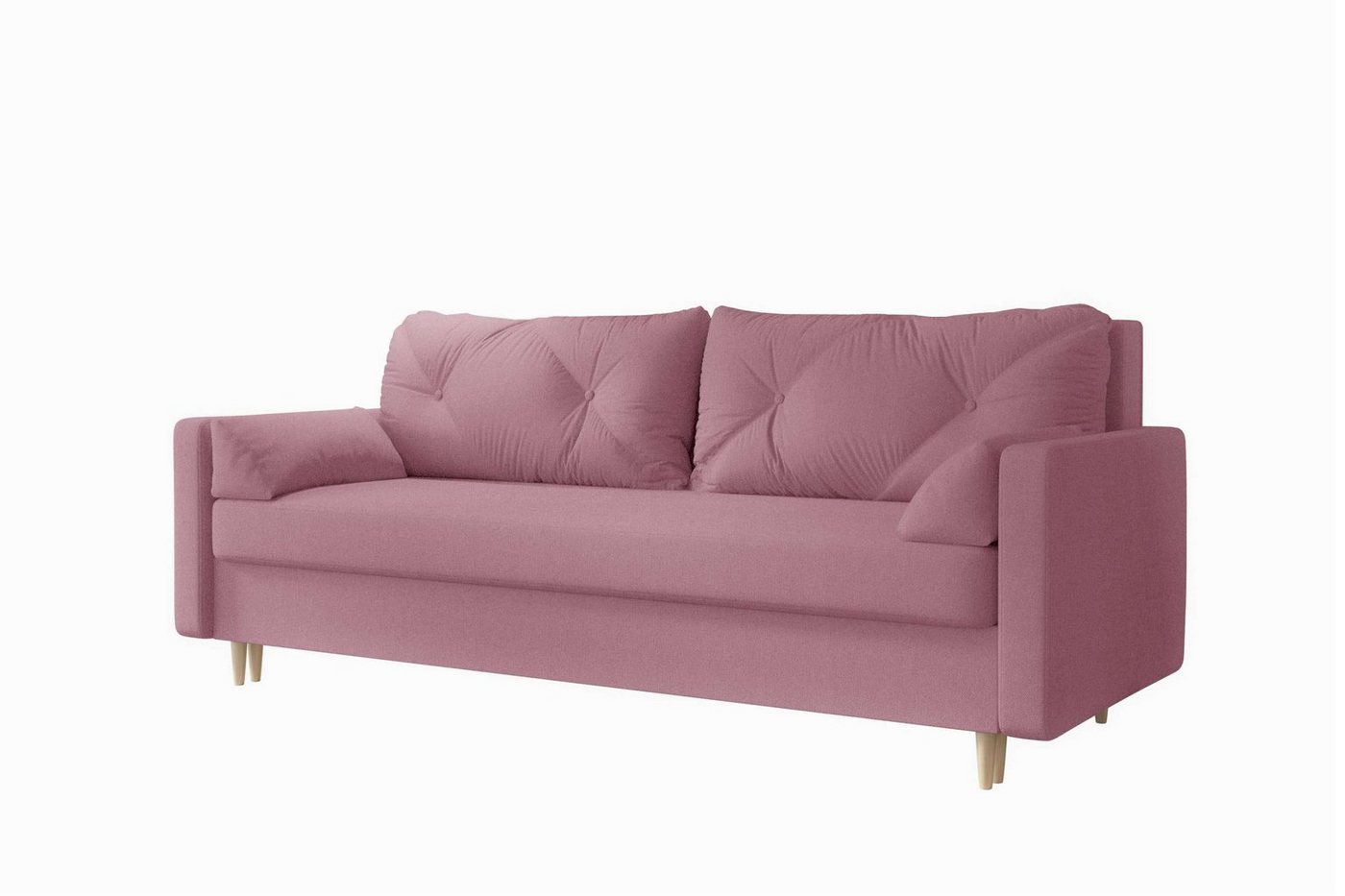 Stylefy 3-Sitzer Emily, Sofa, Schlafsofa, Sitzkomfort, mit Bettfunktion, mit Bettkasten, frei im Raum stellbar von Stylefy