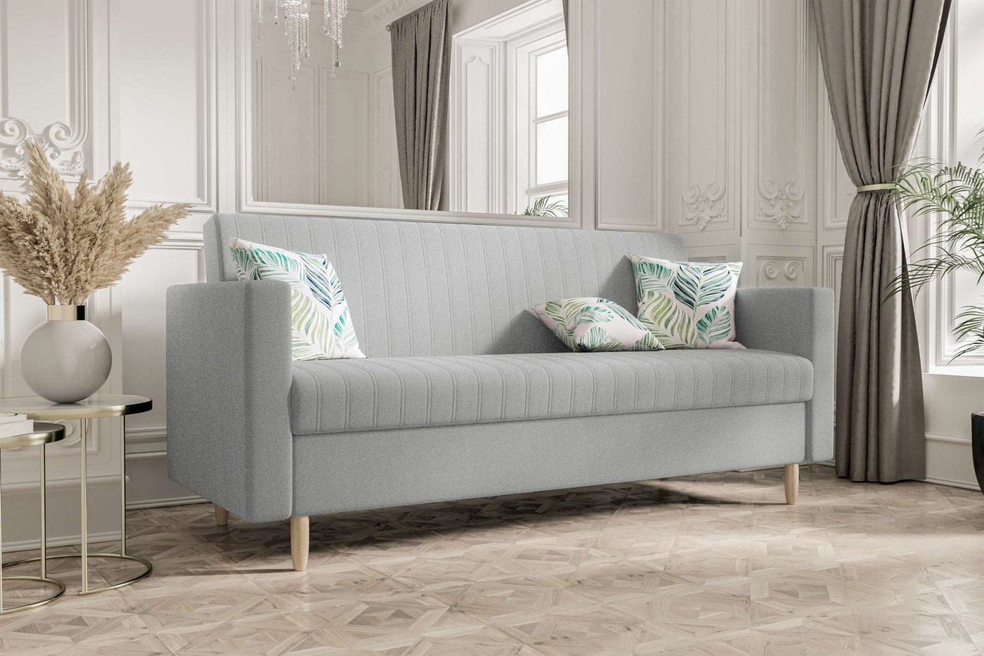 Stylefy 3-Sitzer Melisa, Sofa, Schlafsofa, Sitzkomfort, mit Bettfunktion, mit Bettkasten, Modern Design von Stylefy