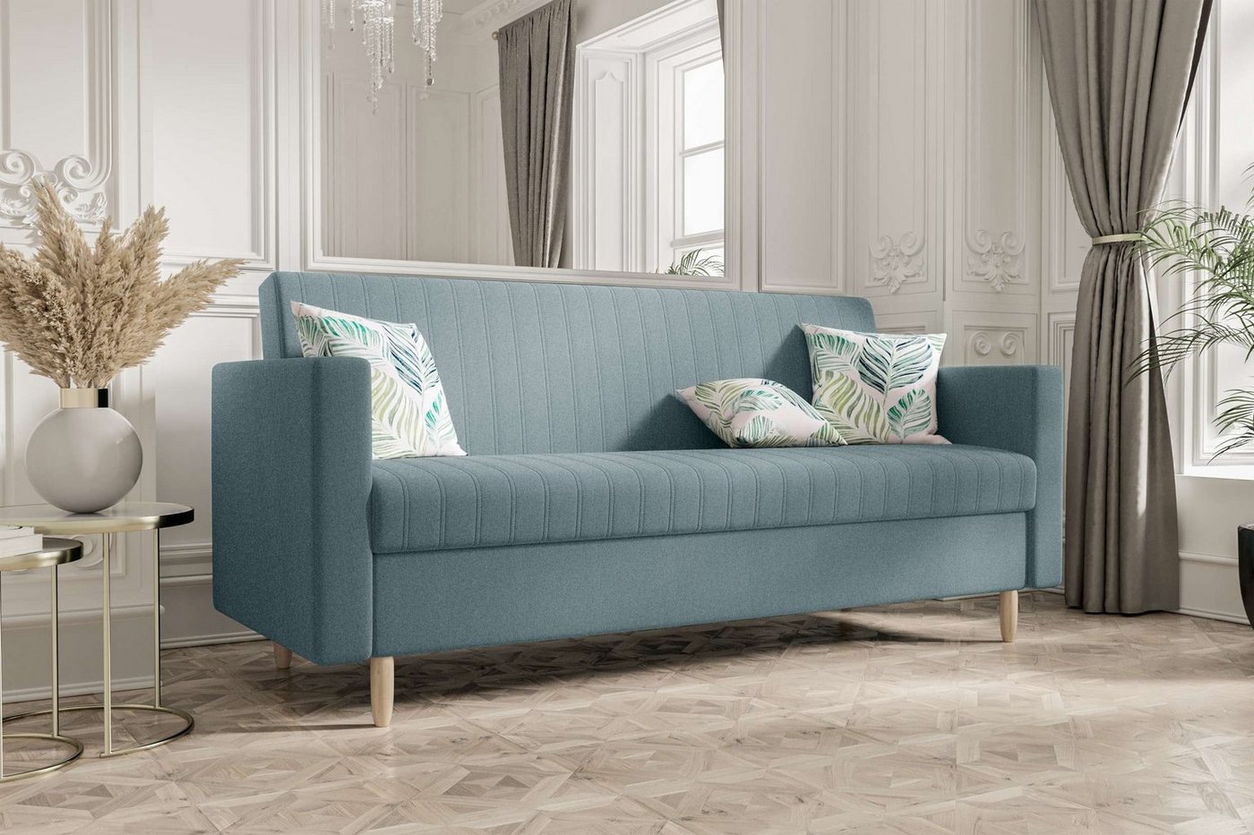 Stylefy 3-Sitzer Melisa, Sofa, Schlafsofa, Sitzkomfort, mit Bettfunktion, mit Bettkasten, Modern Design von Stylefy