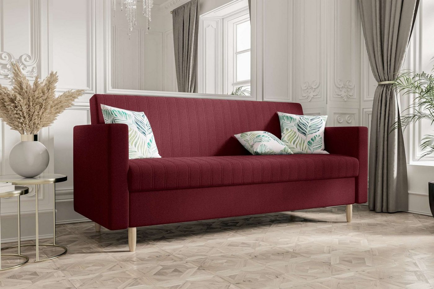 Stylefy 3-Sitzer Melisa, Sofa, Schlafsofa, Sitzkomfort, mit Bettfunktion, mit Bettkasten, Modern Design von Stylefy