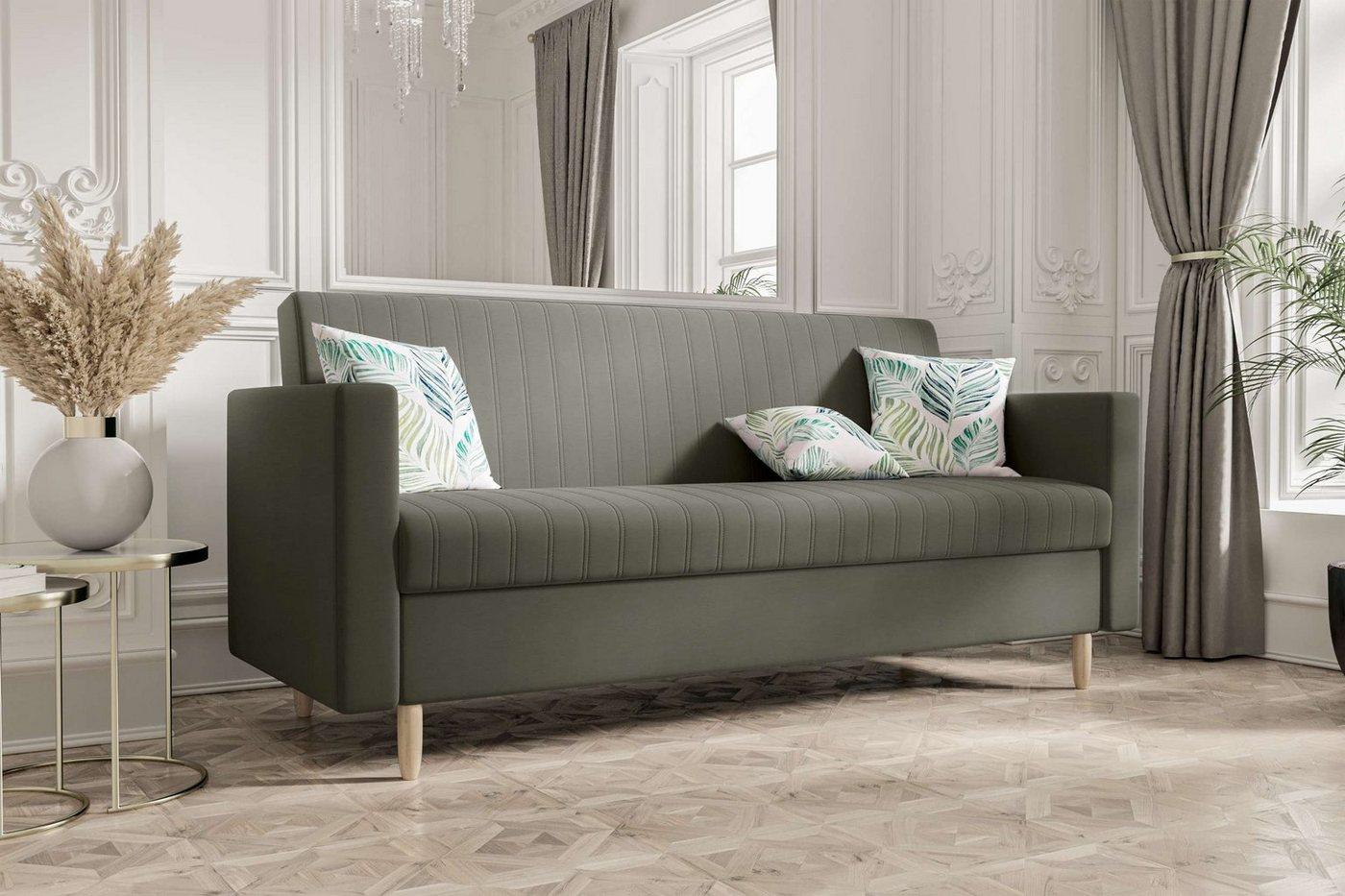 Stylefy 3-Sitzer Melisa, Sofa, Schlafsofa, Sitzkomfort, mit Bettfunktion, mit Bettkasten, Modern Design von Stylefy