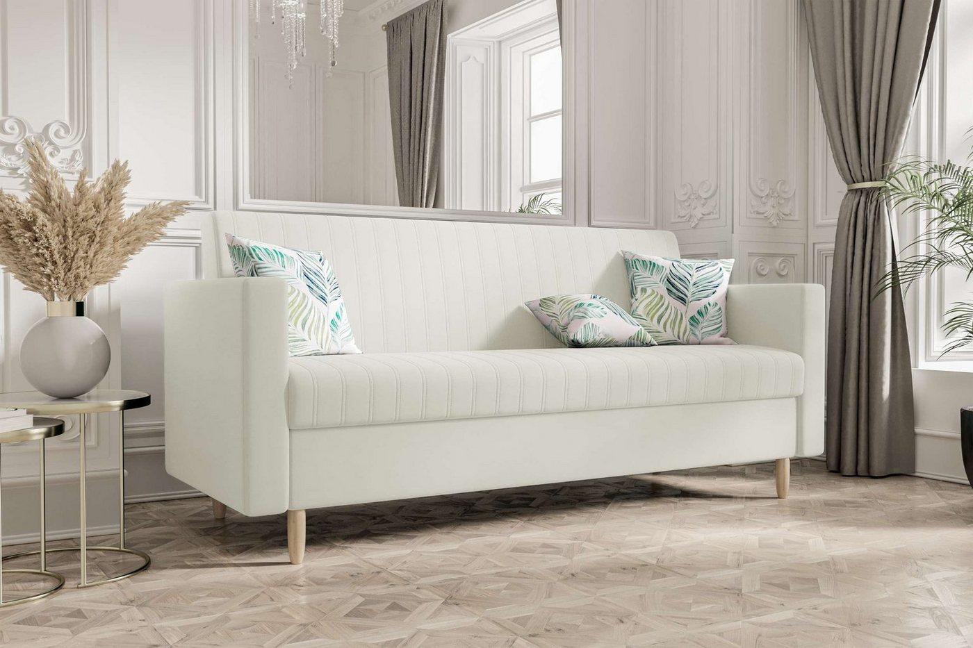 99rooms 3-Sitzer Melisa, Sofa, Schlafsofa, Sitzkomfort, mit Bettfunktion, mit Bettkasten, Modern Design von 99rooms