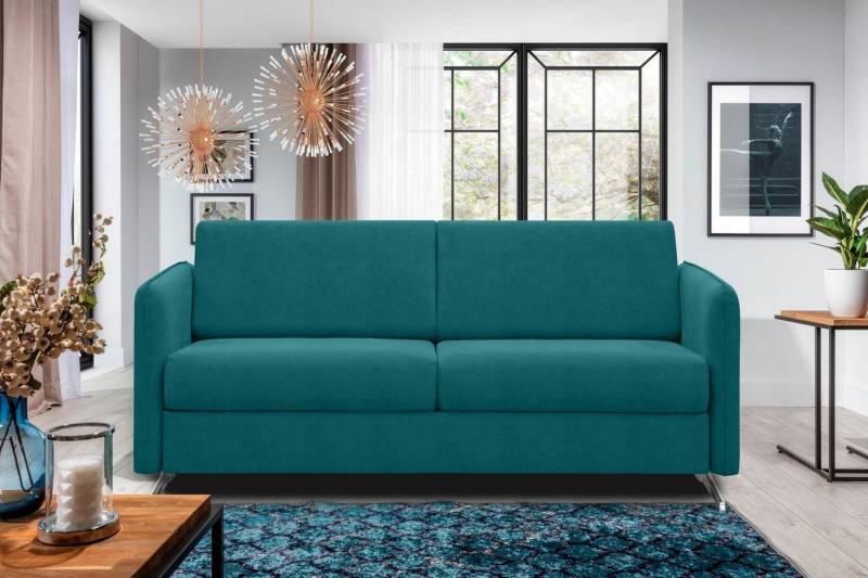 99rooms 3-Sitzer Sherlock, Sofa, 2-Sitzer, mit Bettfunktion, frei im Raum stellbar, Modern Design, Metall von 99rooms