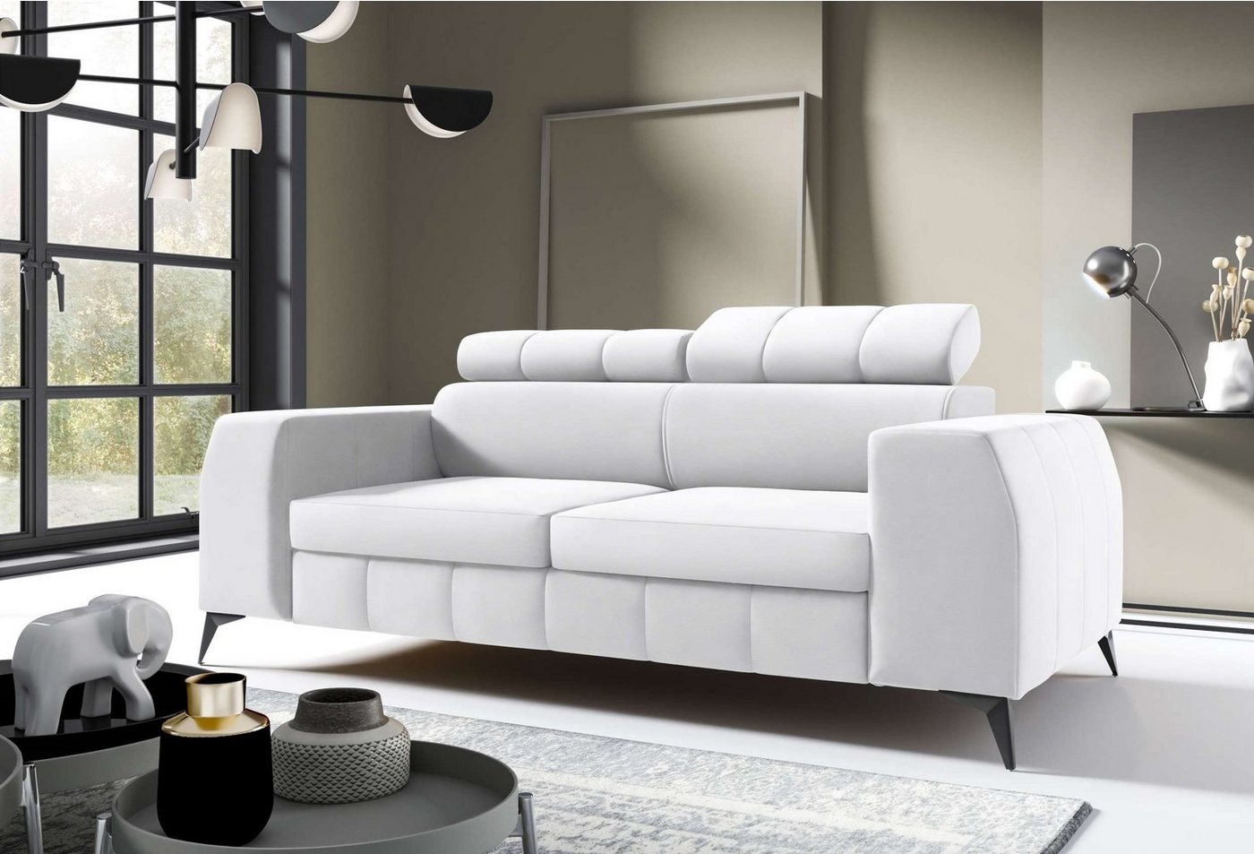 Stylefy 3-Sitzer Siena, 2-Sitzer, Sofa, mit Armlehnen und Rückenlehne, frei im Raum stellbar, Sitzkomfort von Stylefy