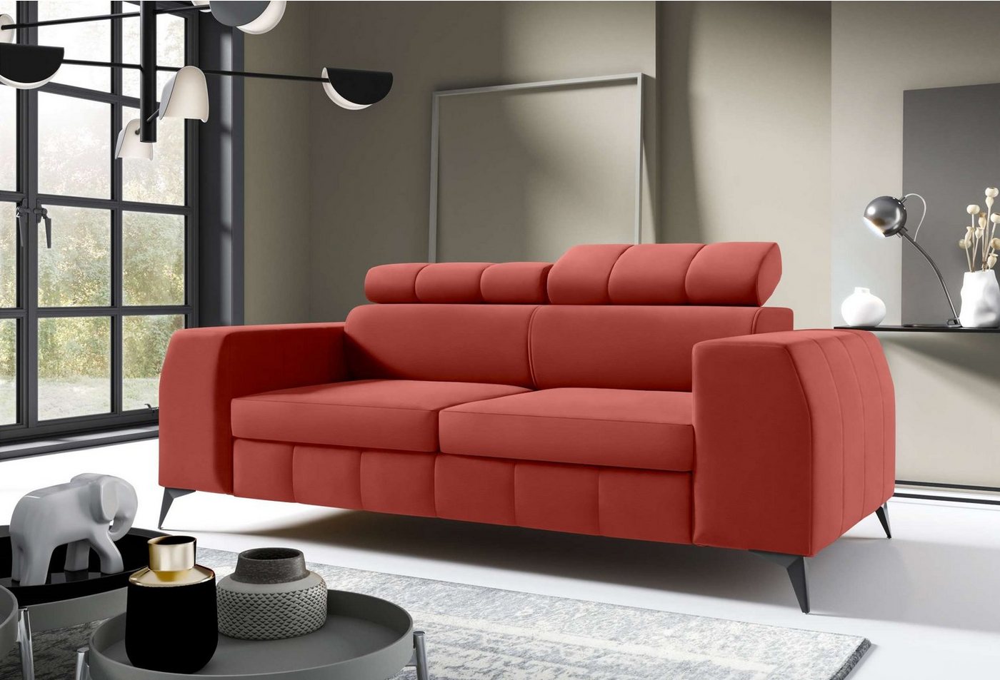 Stylefy 3-Sitzer Siena, 2-Sitzer, Sofa, mit Armlehnen und Rückenlehne, frei im Raum stellbar, Sitzkomfort von Stylefy