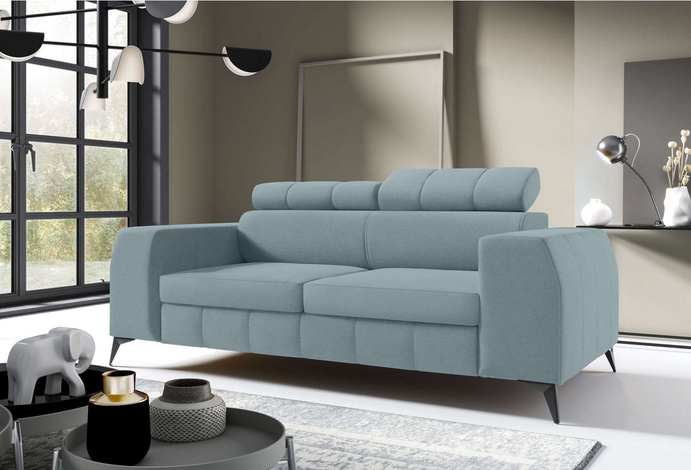 Stylefy 3-Sitzer Siena, 2-Sitzer, Sofa, mit Armlehnen und Rückenlehne, frei im Raum stellbar, Sitzkomfort von Stylefy