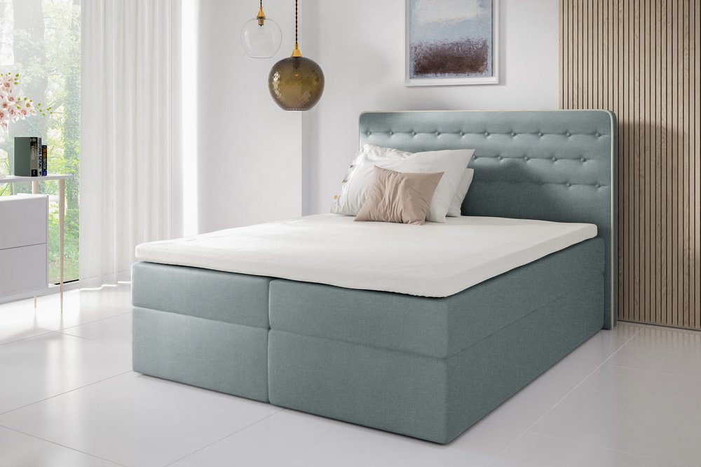 Stylefy Boxspringbett Aladin (Schlafzimmerbett, Bett), Design von Stylefy