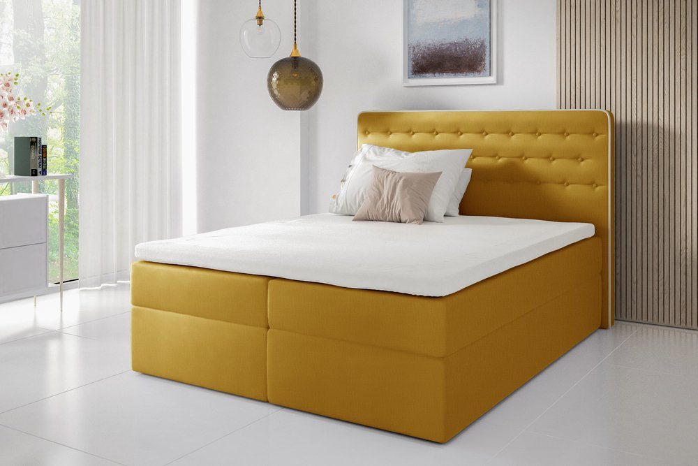 Stylefy Boxspringbett Aladin (Schlafzimmerbett, Bett), Design von Stylefy