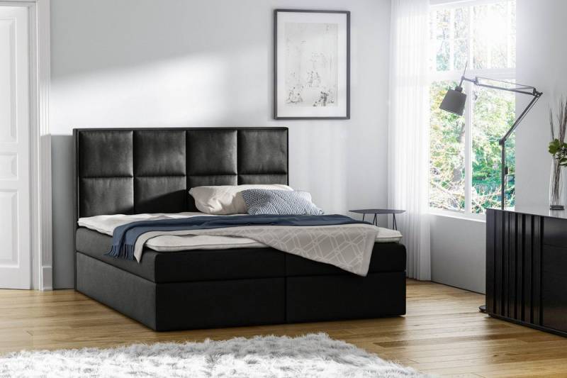 Stylefy Boxspringbett Amelio (Schlafzimmerbett, Bett), gepolstert von Stylefy