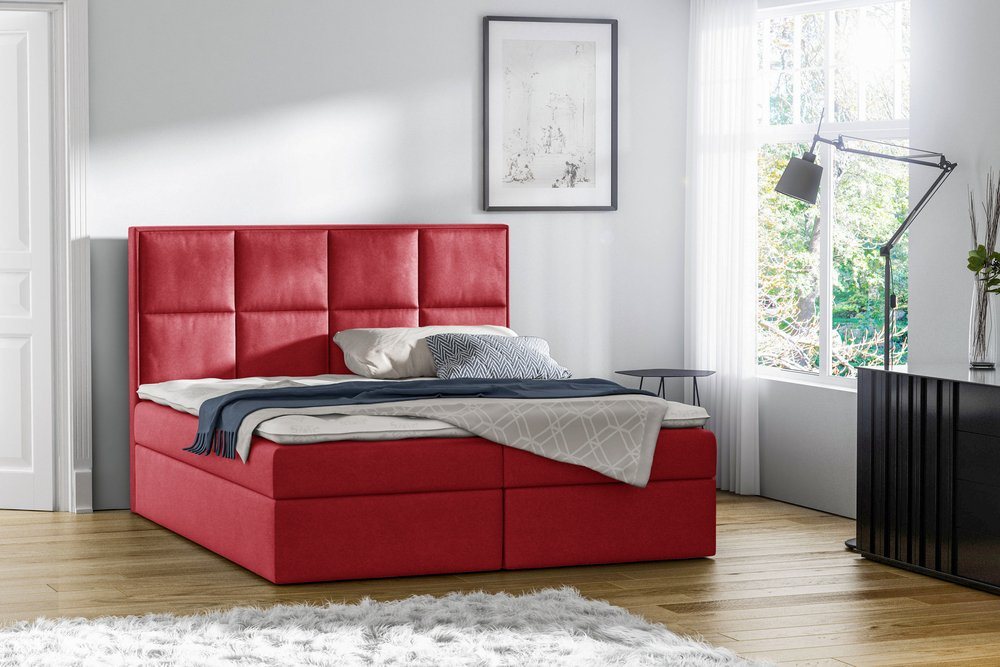 Stylefy Boxspringbett Amelio (Schlafzimmerbett, Bett), gepolstert von Stylefy