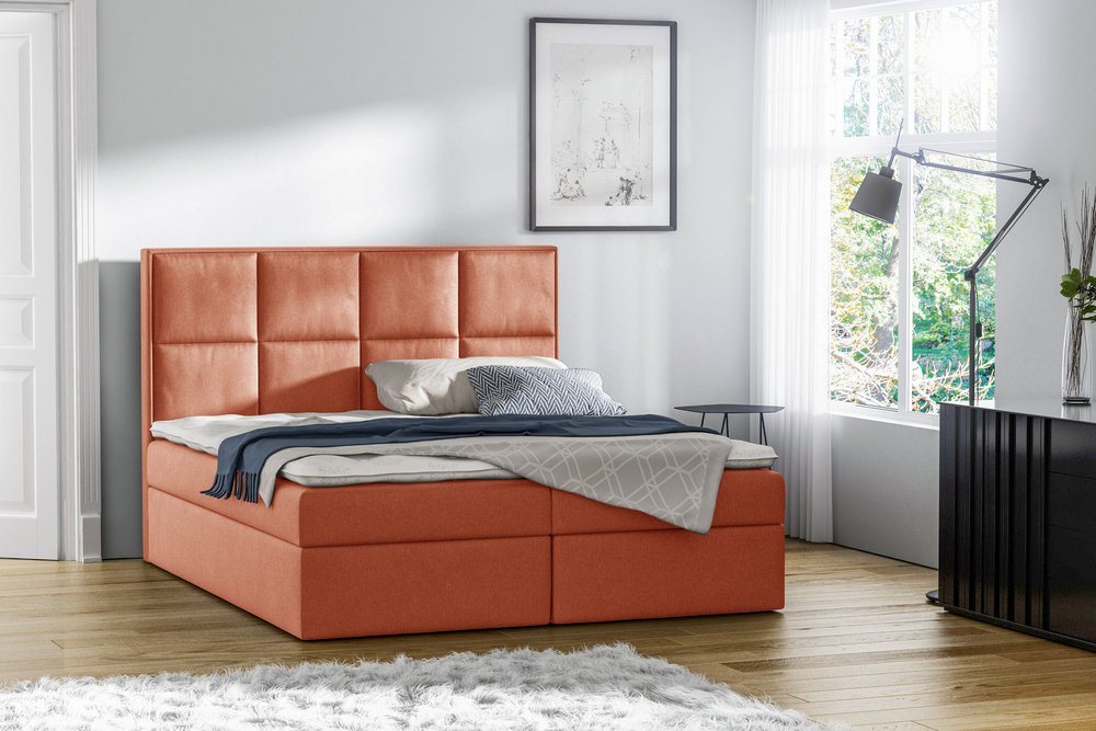 Stylefy Boxspringbett Amelio (Schlafzimmerbett, Bett), gepolstert von Stylefy