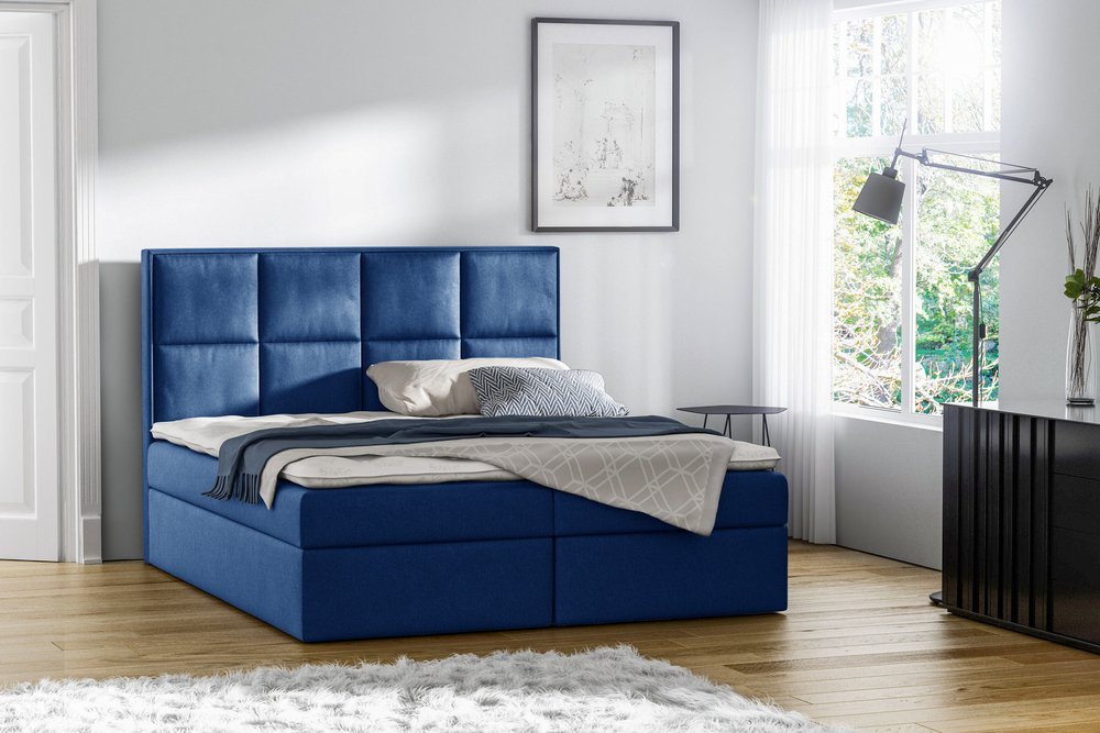 Stylefy Boxspringbett Amelio (Schlafzimmerbett, Bett), gepolstert von Stylefy