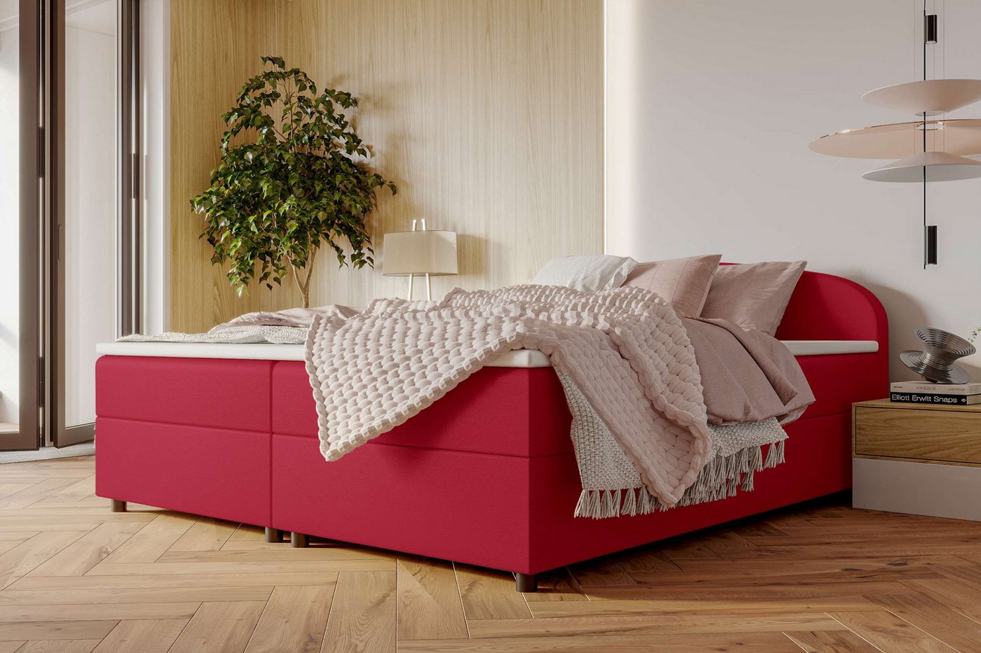 Stylefy Boxspringbett Ashton (Schlafzimmerbett, Bett), Topper von Stylefy