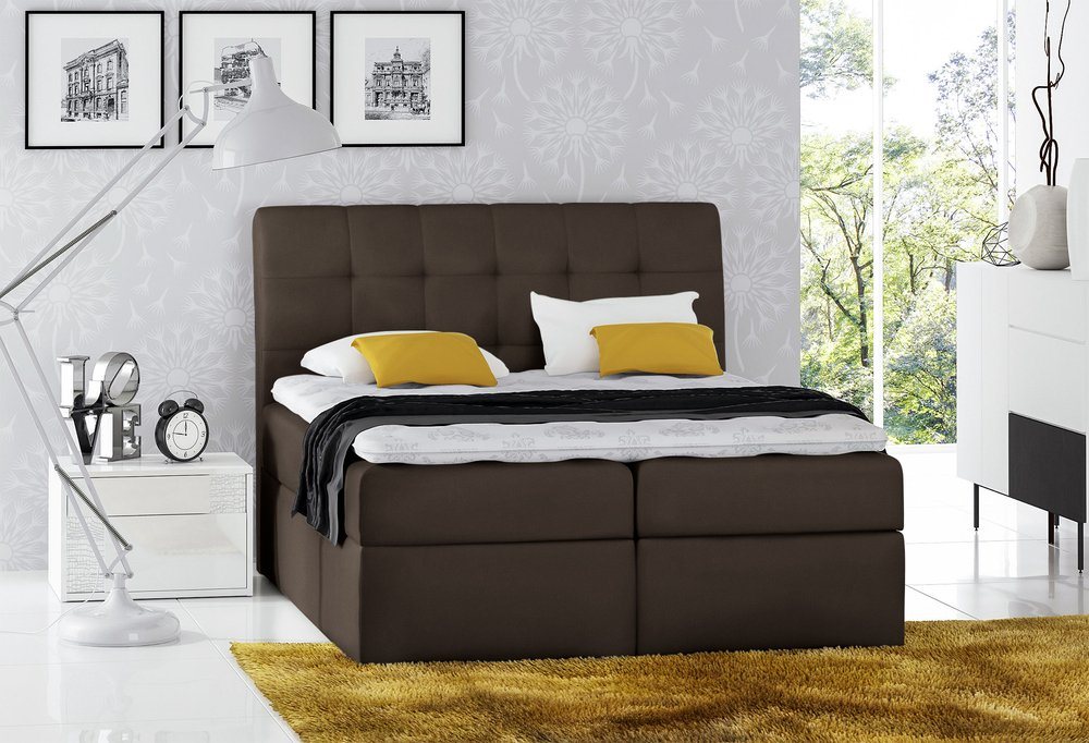 Stylefy Boxspringbett Bagira (Schlafzimmerbett, Bett), Steppung von Stylefy